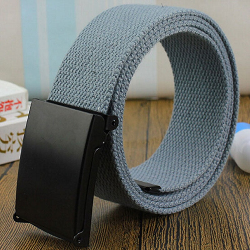 Men Belt 2020 Fashion Unisex Army Tactical Waist Belt Jeans Male Casual Luxury Canvas Webbing Waistband Ceinture Femme
