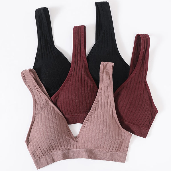 Seamless Bra Sports Bras For Women Plunge Bra Top Female Brassiere Deep V Sexy Women Underwear Backless Bralette Lingerie