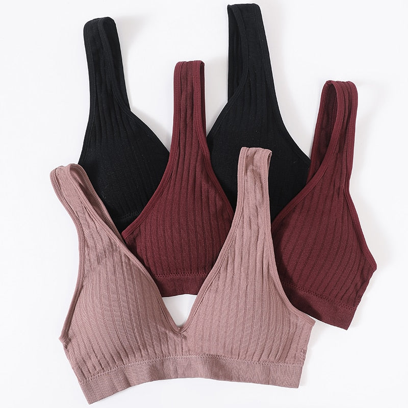 Seamless Bra Sports Bras For Women Plunge Bra Top Female Brassiere Deep V Sexy Women Underwear Backless Bralette Lingerie
