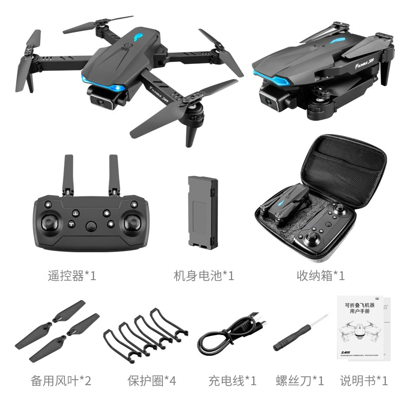 2022 New Mini Drone S89 pro 4k Profesional HD Dual Camera WiFi  Fpv Drones Height Preservation Rc Helicopters Quadcopter Toys