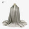 180X95CM Women Classic Muslim Crinkle Hijab Scarf Soft Cotton Head Scarves Turban Shawls Wraps Islamic Headband Femme Musulman