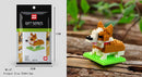 Mini Building Blocks 3D Animal  Diamond Model Micro Bricks Dog Cat Bird Moose Wolf Panda Macaw Toys For Children Birthday Gifts
