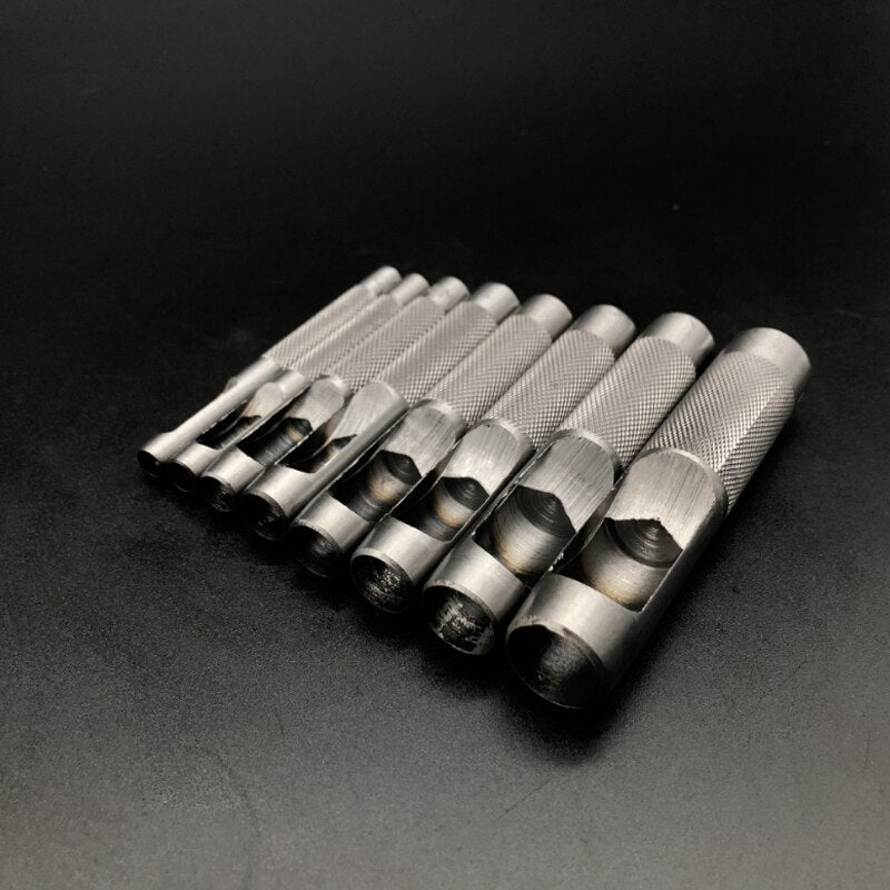 Punching Leather Hole Punch Round Steel Leather Craft Hollow Hole Punch 1mm-30mm for Metal Gaskets Leather Plastic Rubber