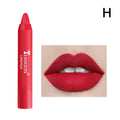 12 Colors Velvet Matte Lipsticks Pencil Waterproof Sexy Lip Lasting Red Stick Cup Tint Non-Stick Lip Long Lasting Moisturizing