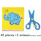 96 Pcs/Set Cartoon Color Paper Cutting Toys DIY Kids Craft Animal Handcraft Paper Art Learning Educational Toy
