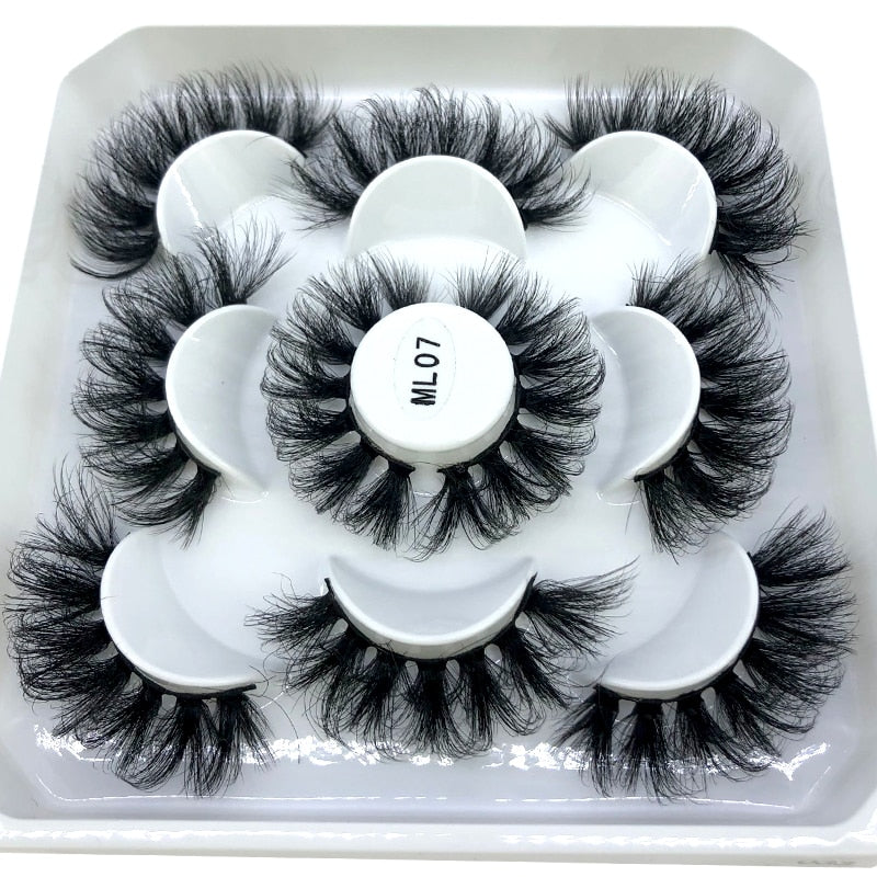 2022 New 5 pairs natural false eyelashes fake lashes long makeup 3d mink lashes eyelash extension mink eyelashes short eyelashes
