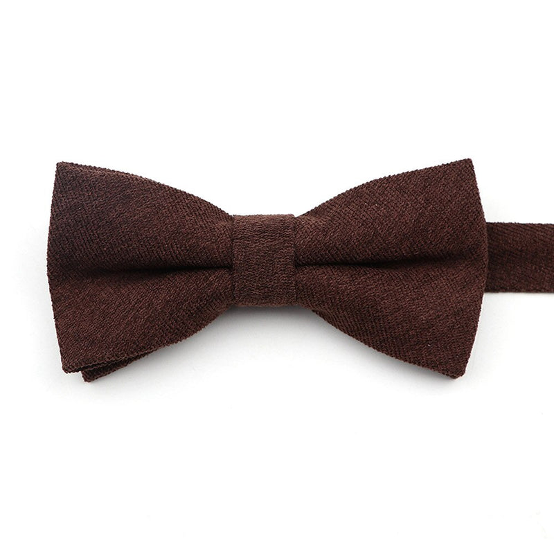 NEW Macarons Solid Color Men Bow Tie Super Soft Suede Classic Shirts Bowtie Bowknot Adult Child Butterfly Cravats For Wedding