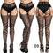 Sexy Solid Striped Elastic High Waist Transparent Stockings Lingerie Garter Fishnet Pantyhose Open Crotch Tights