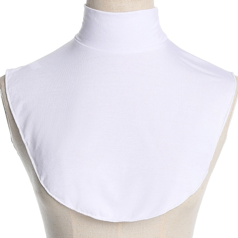 Neck Cover Fake Collar Women Cotton Jersey Hijab Ramadan Muslim Fashion Inner Cap Turban Islam Clothing Modal Turtleneck