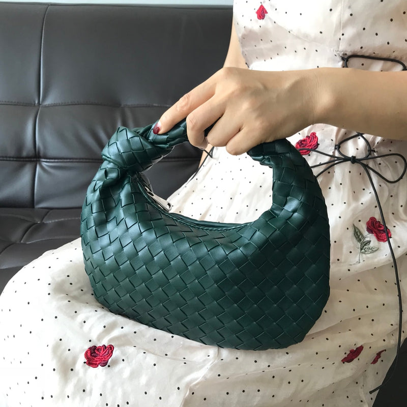 2022 Fashion woven bag luxury designer handbag brand women tote bag lady shoulder bags PU spring bags leather casual handbag