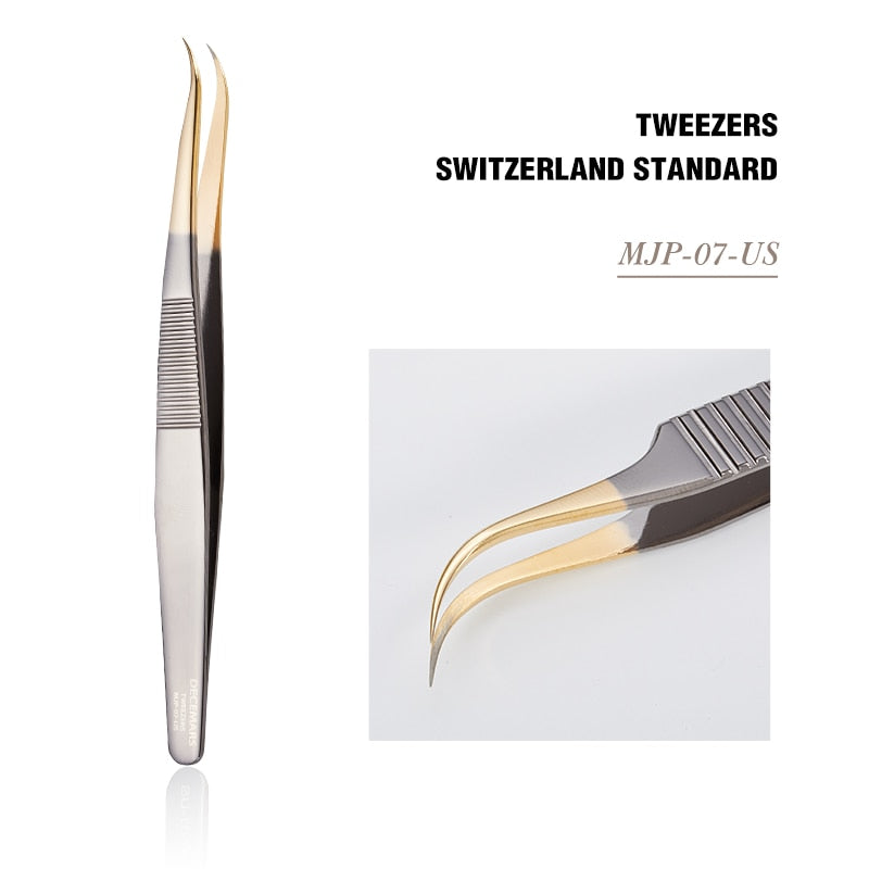 DeceMars Eyelash Extensions Tweezers For Lash Artists