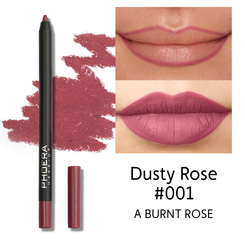 1PC Matte Lipsticks Pen Natural Waterproof Lip Liner Pencil Contour Makeup Sexy Brown Lip Stick Long Lasting Cosmetic Tools