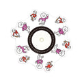 Anime Fidget Spinner Cartoon R188 Bearing ADHD EDC Relief Stress Novel Hand Fingertip Gyro 3D Running Funny Toys Kids