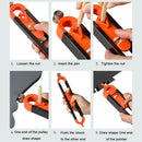 Profile Scribing Ruler Contour Gauge with Lock - Precise Scribe Tool Woodworking Edge Corner Measuring Profile Duplicator
