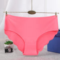 Women&#39;s Sexy Ruffle Briefs Low Waist Icy Silk Seamless Modal Underpants Female Solid Underwear Lingerie Comfortable Wave Panties