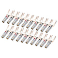 20pcs/10pairs Nakamichi BANANA PLUGS 24K Gold-plated 4MM Banana Connector with Screw Lock For Audio Jack Speaker Plugs Black&amp;Red