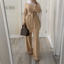 Eid Mubarak Kaftan Dubai Abaya Turkey Muslim Fashion Hijab Dress Sets Islam Clothing Abayas For Women Musulman Ensembles De Mode