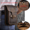 Real Leather men Casual Design Small Waist Bag Cowhide Fashion Hook Bum Bag Waist Belt Pack Cigarette Case 5.5&quot; Phone Pouch 1609
