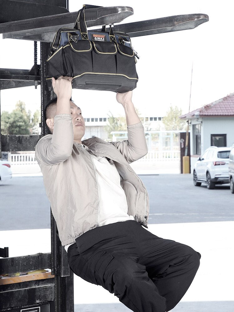 AIRAJ 2022 Upgrade Tool Bag 13/15/17/19/23 in Electrician Bag 1680D Oxford Waterproof Wear-Resistant Strong Tool Storage Toolkit