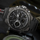 SANDA Top Luxury Watches Men Military Army Mens Watch Waterproof Sport Wristwatch Dual Display Watch Male Relogio Masculino