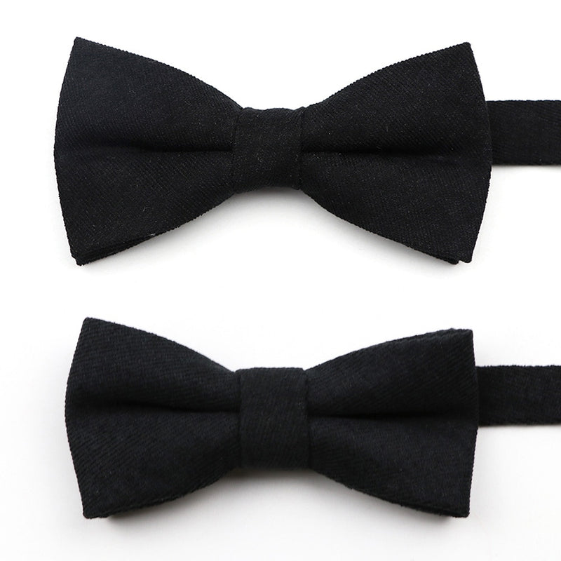 NEW Macarons Solid Color Men Bow Tie Super Soft Suede Classic Shirts Bowtie Bowknot Adult Child Butterfly Cravats For Wedding