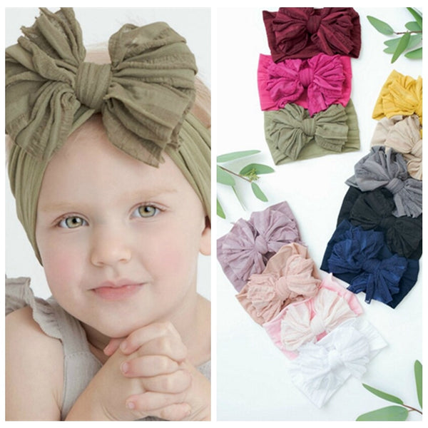 Big Bow Headwrap, Baby Headband, top knot headbands head wraps, Over Sized Bow Head wraps, Baby Headbands, Baby Girl Big Hair Bo