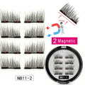 LEKOFO 8Pcs Magnetic Eyelashes With 2 magnetic lashes 3D False Natural For Mink Eye lashes Extension Long faux cils magnetique