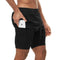 2022 Camo Running Shorts Men 2 In 1 Double-deck Quick Dry GYM Sport Shorts Fitness Jogging Workout Shorts Men Sports Short Pants