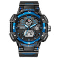 SMAEL Top Luxury Brand Men&#39;s Watch Outdoor Sports Waterproof Watches Dual Time Display Quartz Wristwatches Rubber Digital Clock
