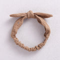 Baby Elastic Hair Bands Girl Headband Cotton Linen Kids Headwear Knot Hair Accessories Toddler Rabbit Ear Turban Playa Ties Soft