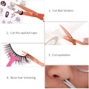 Eyebrow Scissors Stainless Steel Nail Tools Eyebrow Nose Eyelash Scissors Multifunctional Facial Hair Trimmer Makeup Beauty Tool
