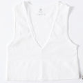 Vintage Crop Top Women Seamless Underwear Sexy Lingerie Female Tanks Vest Harajuku Deep V Neck Summer Camis Crop Top Camisole