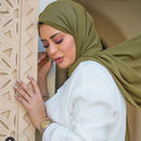 Muslim 2021 New Chiffon Hijab Scarf Women Solid Color Soft Long Shawls and Wraps Islamic Head Scarves Fashion turbante mujer