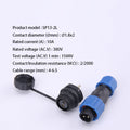 SP13 IP68 waterproof connector male plug &amp; female socket 1/2/3/4/5/6/7/9 pin panel Mount wire cable connector aviation plug
