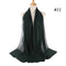 Muslim Bubble Chiffon Hijab Scarf Women Solid Color Soft Long Shawls and Wraps Georgette Head Scarves Ladies Hijabs