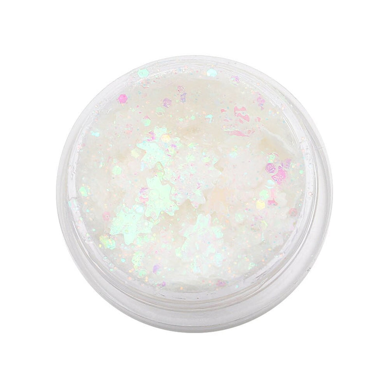 1Pcs Glitter Glam Eye Sparkly Glitter Hair Shimmer Gel Flash Heart Loose Sequins Glitter Eyeshadow Party Face Body Decoration
