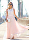 Summer Bohemian Dress Fit Flare Lace Sleeveless Ladies Beachwear Solid Floor-Length Elegant Party Dress