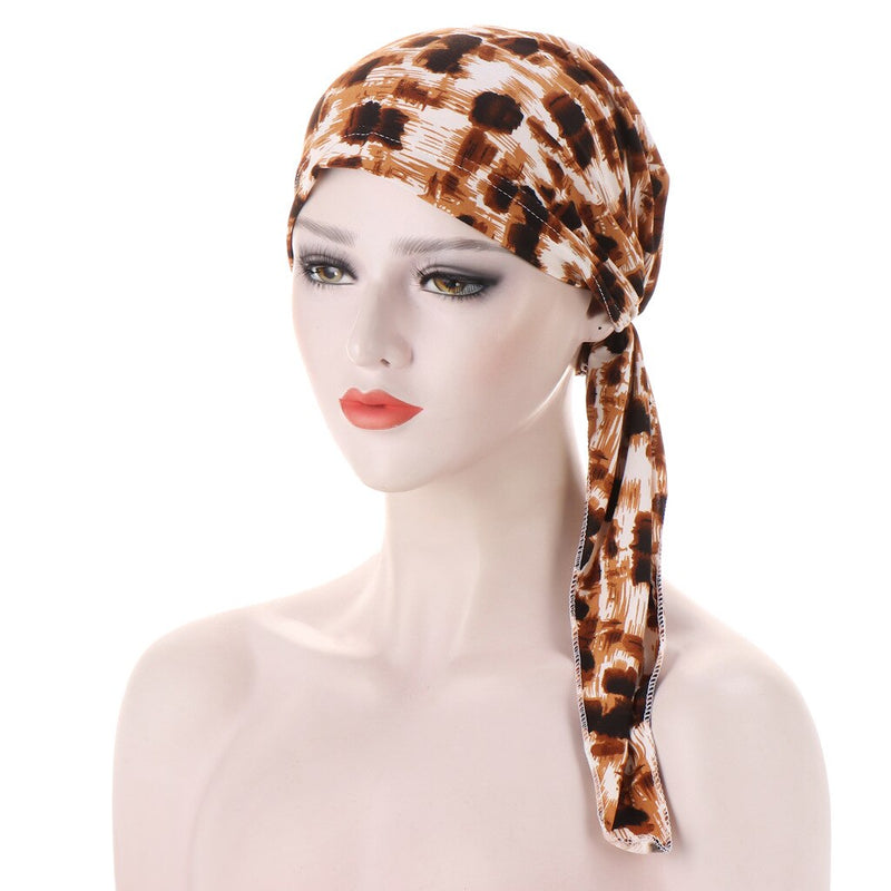 2021 New Elastic Fashion Turban Hat Solid Color Women Warm Winter Headscarf Bonnet Inner Hijabs Cap Muslim Hijab femme Wrap Head