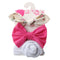 3Pcs/set Baby Headband Floral Solid Color Dot Printed Pink Bows Newborn Baby Girl Headband Hair Accessories Girls Turban