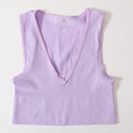 Vintage Crop Top Women Seamless Underwear Sexy Lingerie Female Tanks Vest Harajuku Deep V Neck Summer Camis Crop Top Camisole