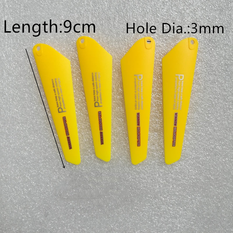 4pcs AB 9CM spare blades Fans Props for r/c mini helicopter rotor rc CH002 CH023  Drone Copter Toys Spare Parts Accessories