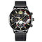Top Brand Men Watch Luxury Gold Stainless Steel Mesh Belt Quartz Watches Business Leather Mens Luminous Clock relogio masculino