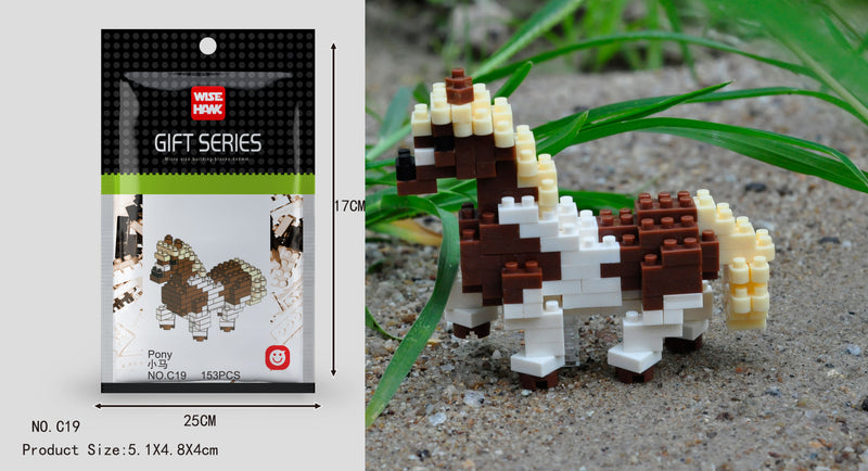 Mini Building Blocks 3D Animal  Diamond Model Micro Bricks Dog Cat Bird Moose Wolf Panda Macaw Toys For Children Birthday Gifts