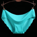 Women&#39;s Sexy Ruffle Briefs Low Waist Icy Silk Seamless Modal Underpants Female Solid Underwear Lingerie Comfortable Wave Panties