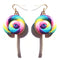 Earring For Women Resin Lollipop Drop Earrings Children Jewelry Custom Made Handmade Cute Girls Cotton Candy Gift