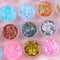 1Pcs Glitter Glam Eye Sparkly Glitter Hair Shimmer Gel Flash Heart Loose Sequins Glitter Eyeshadow Party Face Body Decoration