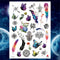 Girls Bracelet Chains Rose Tattoo Stickers Butterfly Body Arm Totem Tattoos Temporary Women Wrist Sexy Black Fake Tatoos