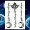 Girls Bracelet Chains Rose Tattoo Stickers Butterfly Body Arm Totem Tattoos Temporary Women Wrist Sexy Black Fake Tatoos