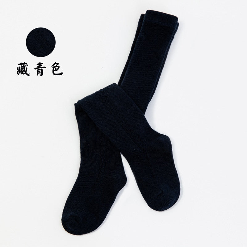 0 to 5 Years Baby Tights Autumn Winter Solid Color Soft Knitted Warm Newborn Toddler Tight Boy Girl Pantyhose Kids Girls Clothes
