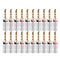 20pcs/10pairs Nakamichi BANANA PLUGS 24K Gold-plated 4MM Banana Connector with Screw Lock For Audio Jack Speaker Plugs Black&amp;Red